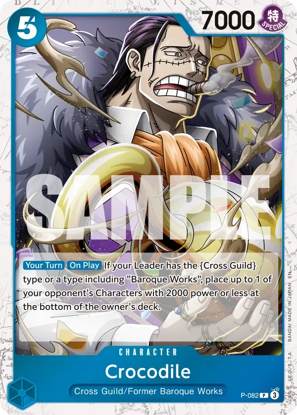 Crocodile 「P-082」 — One Piece Card The Best Vol.2 jr「EN」