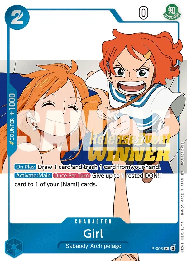 Girl 「P-096」 — Prize Cards fa「EN」