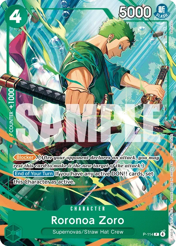 Roronoa Zoro 「P-114」「EN」