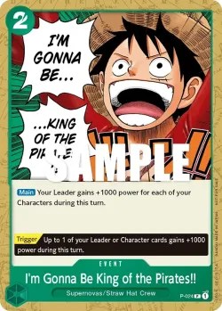 I'm Gonna Be King of the Pirates!! 「P-024」「EN」