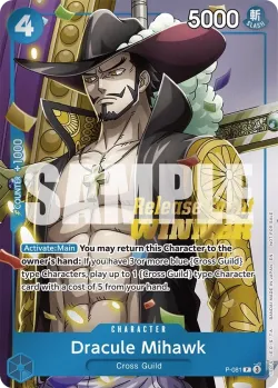 Dracule Mihawk 「P-081」 — Prize Cards fa「EN」