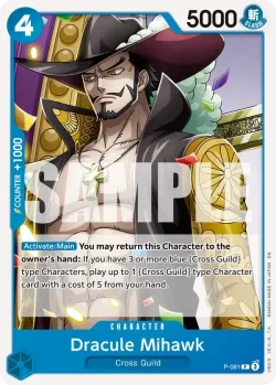 Dracule Mihawk 「P-081」 — One Piece Card The Best Vol.2「EN」