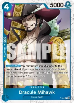 Dracule Mihawk 「P-081」 — One Piece Card The Best Vol.2 jr「EN」