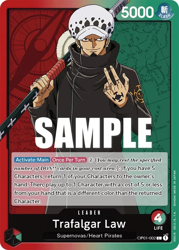 Trafalgar Law 「OP01-002」「EN」