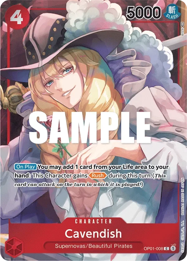 Cavendish 「OP01-008」 — Romance Dawn fa「EN」