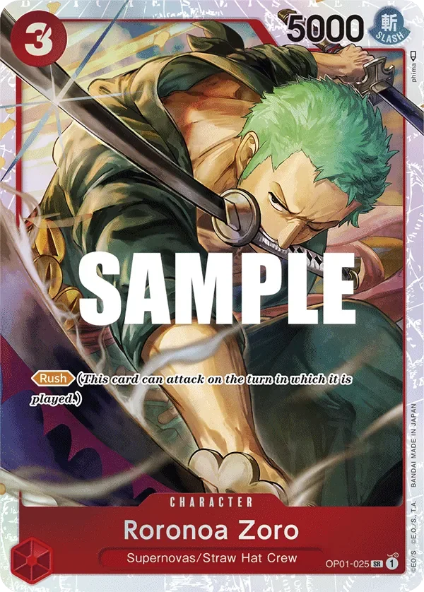 Roronoa Zoro 「OP01-025」 — Ultra Deck: The Three Captains「EN」