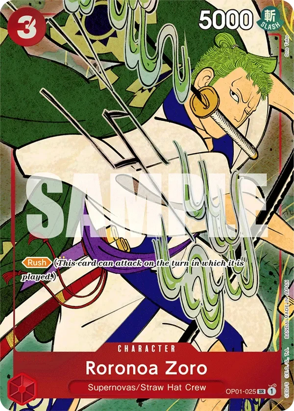 Roronoa Zoro 「OP01-025」 — English Version 1st Anniversary Set「EN」