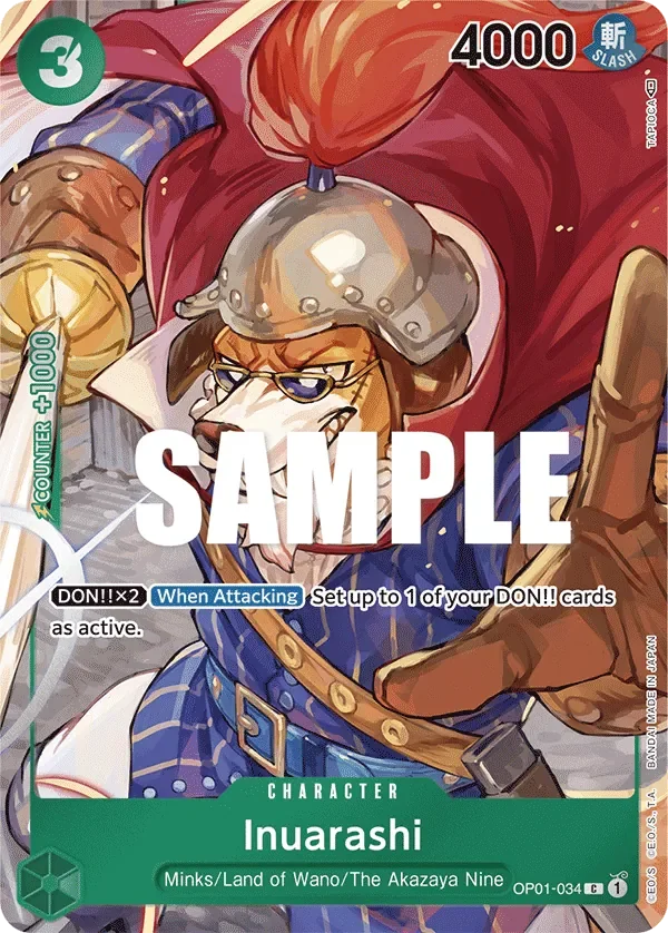 Inuarashi 「OP01-034」 — Romance Dawn fa「EN」