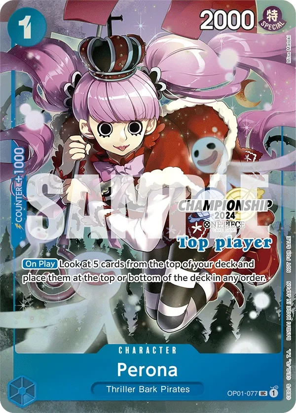 Perona 「OP01-077」 — Championship 2024 Top Players Pack「EN」