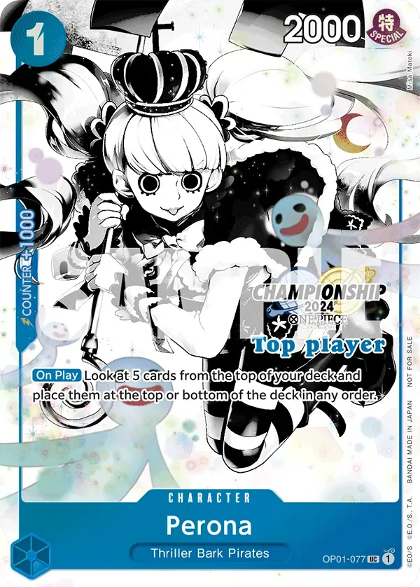 Perona 「OP01-077」 — Championship 2024 Top Players Pack Vol.2「EN」