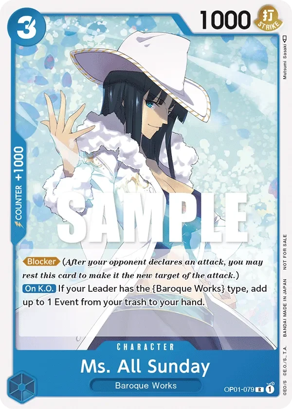 Ms. All Sunday 「OP01-079」 — Promotion Pack 2023「EN」