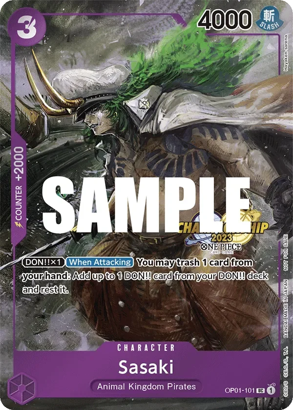 Sasaki 「OP01-101」 — Championship 2023 Event Pack「EN」