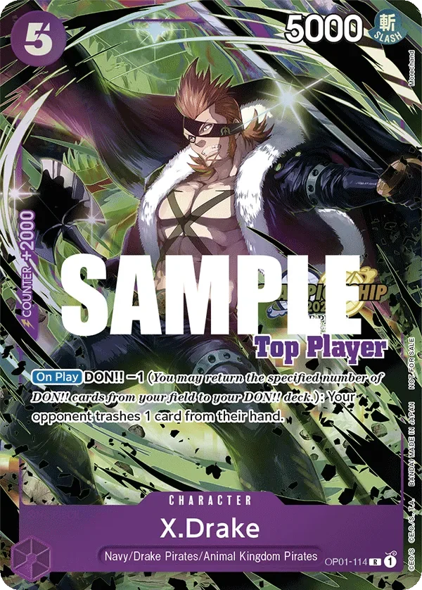 X.Drake 「OP01-114」 — Championship 2023 Top Players Pack「EN」