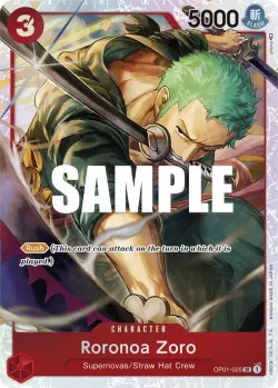 Roronoa Zoro 「OP01-025」 — Ultra Deck: The Three Captains「EN」