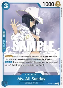 Ms. All Sunday 「OP01-079」「EN」