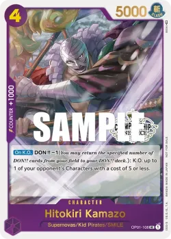 Hitokiri Kamazo 「OP01-108」 — Store Championship Participation Pack Vol.1「EN」