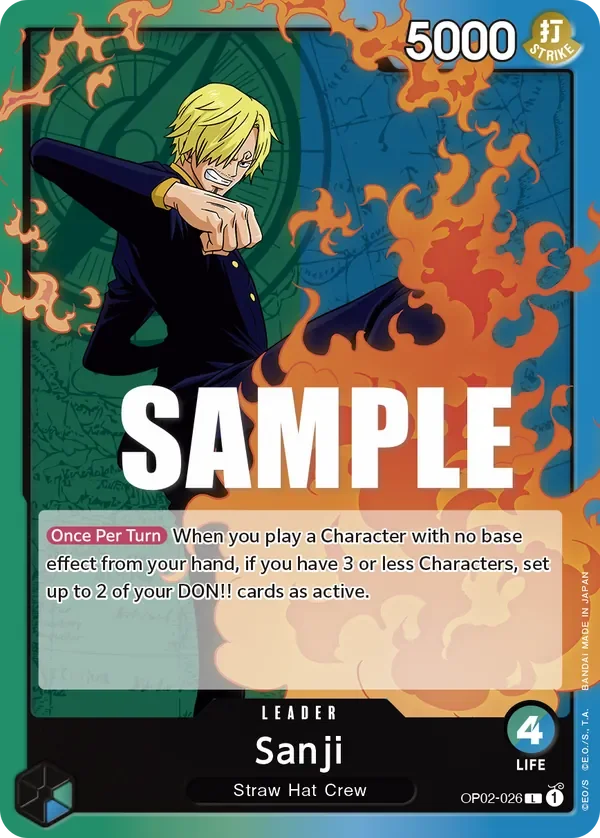 Sanji 「OP02-026」「EN」