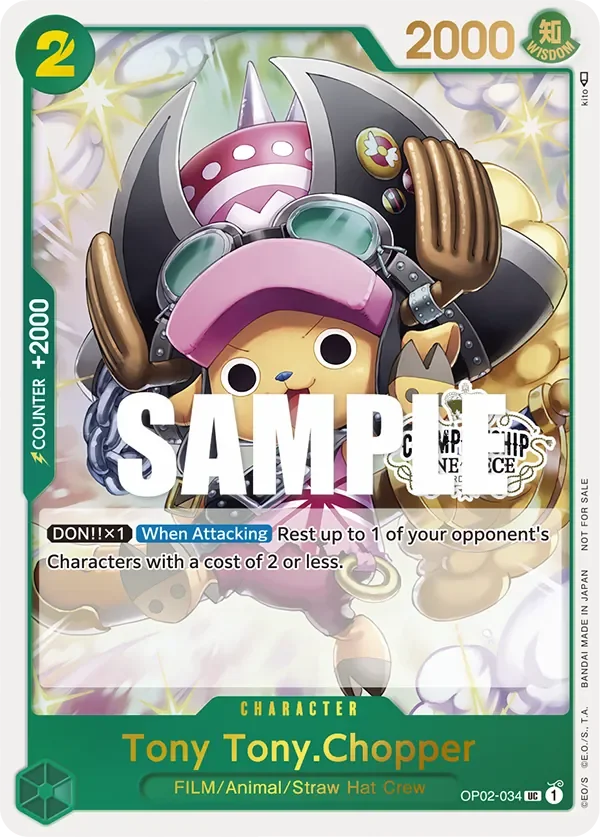 Tony Tony.Chopper 「OP02-034」 — Store Championship Participation Pack Vol.1「EN」