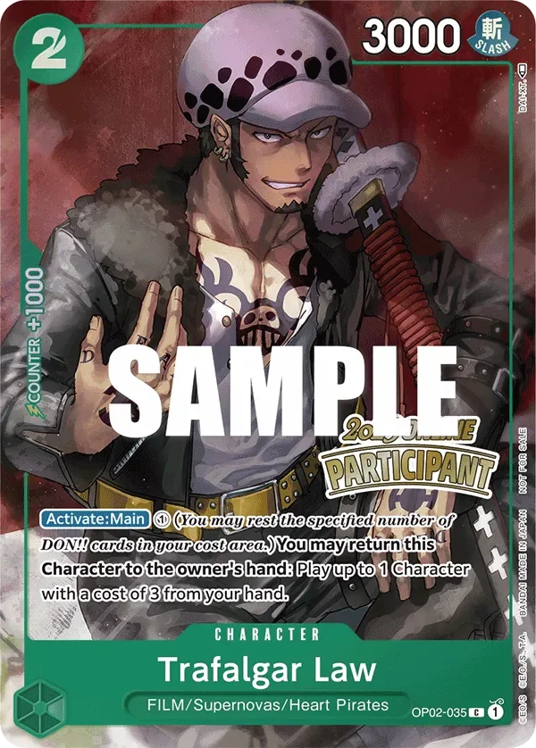 Trafalgar Law 「OP02-035」 — Regional Participation Pack Vol.1「EN」