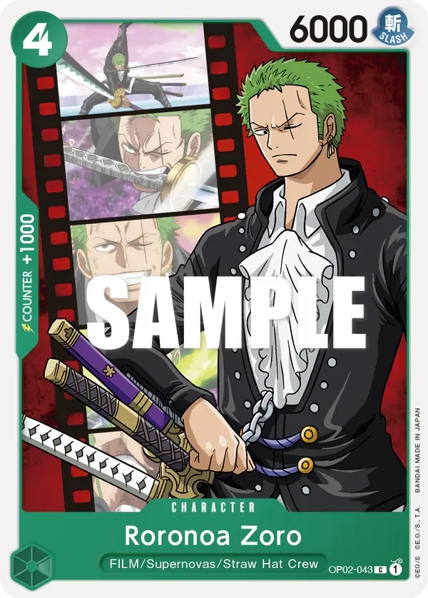 Roronoa Zoro 「OP02-043」「EN」