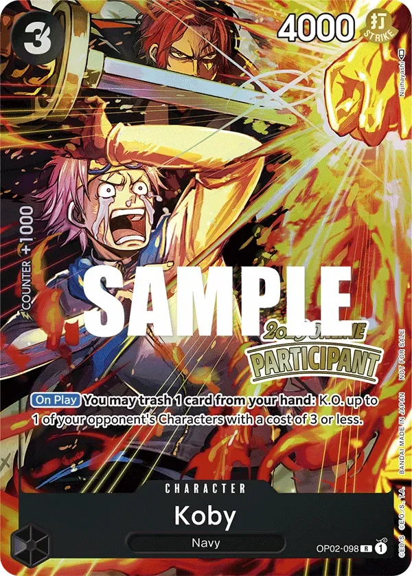 Koby 「OP02-098」 — Regional Participation Pack Vol.1「EN」
