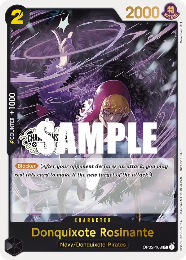 Donquixote Rosinante 「OP02-108」 — Store Championship Participation Pack Vol.1「EN」
