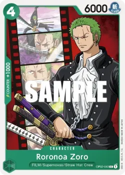 Roronoa Zoro 「OP02-043」「EN」