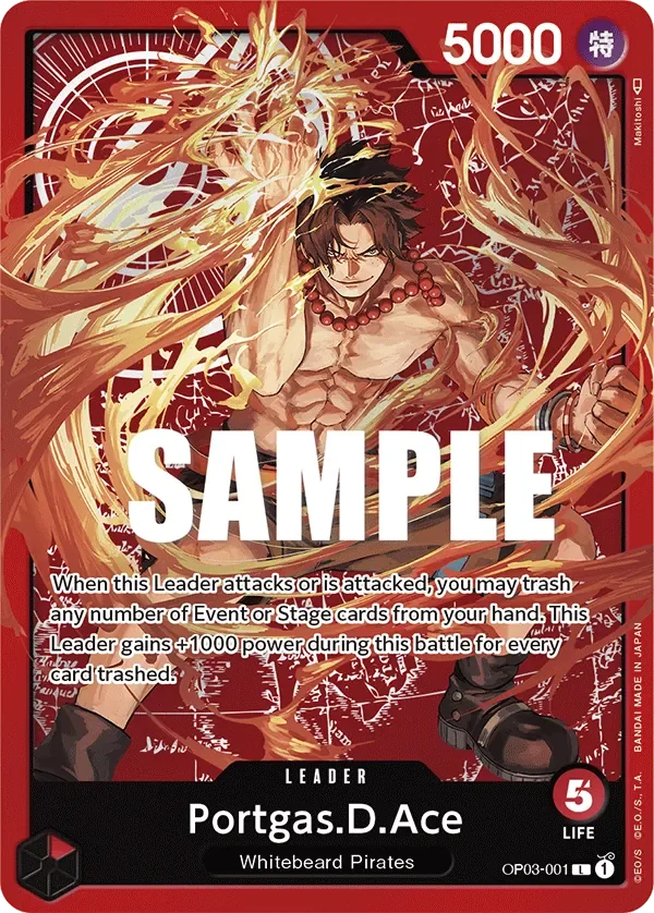 Portgas.D.Ace 「OP03-001」 — Misc. Promos「EN」