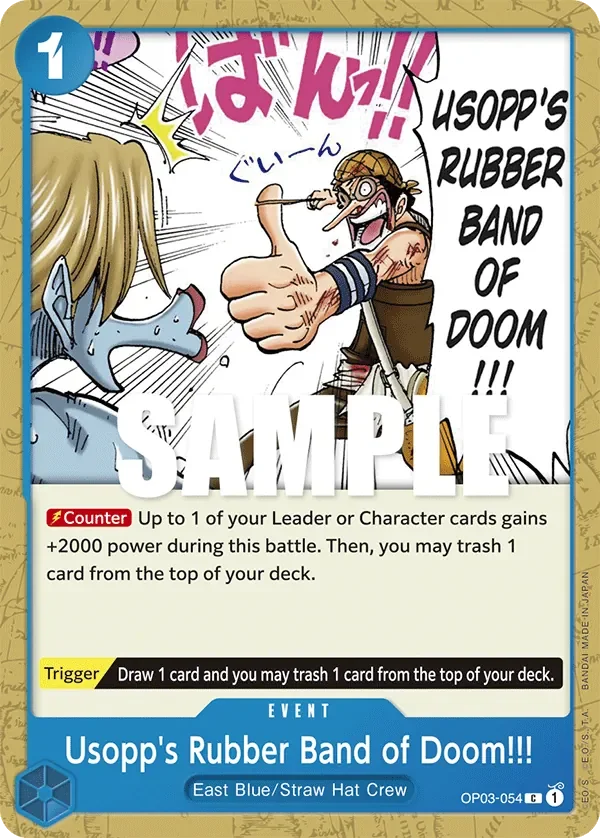 Usopp's Rubber Band of Doom!!! 「OP03-054」「EN」