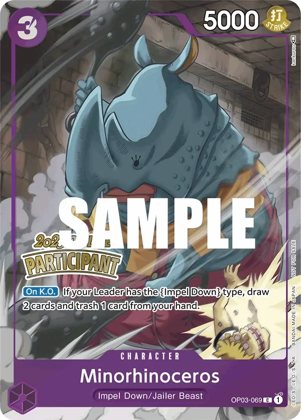 Minorhinoceros 「OP03-069」 — Regional Participation Pack Vol.2「EN」