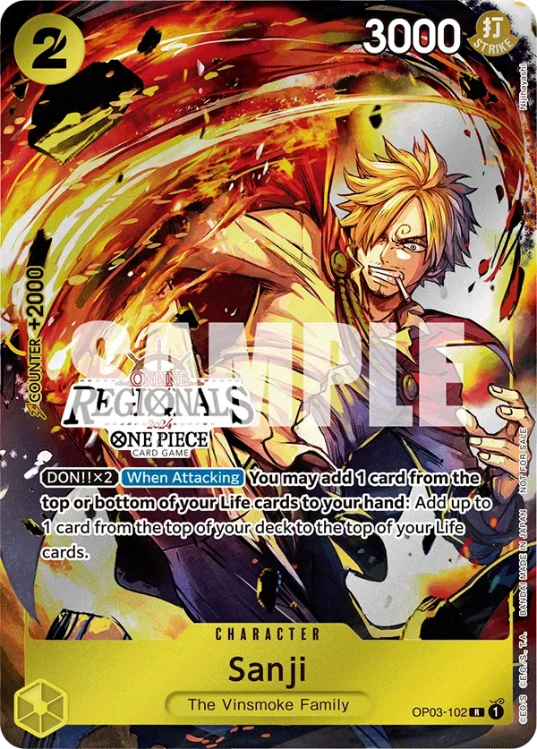 Sanji 「OP03-102」 — Regional Participation Pack 2024 Vol.1「EN」
