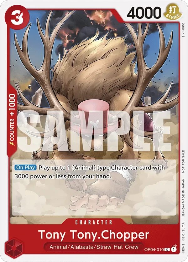Tony Tony.Chopper 「OP04-010」 — Tournament Pack 2024 Oct.-Dec.「EN」