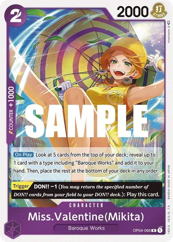 Miss.Valentine(Mikita) 「OP04-066」「EN」