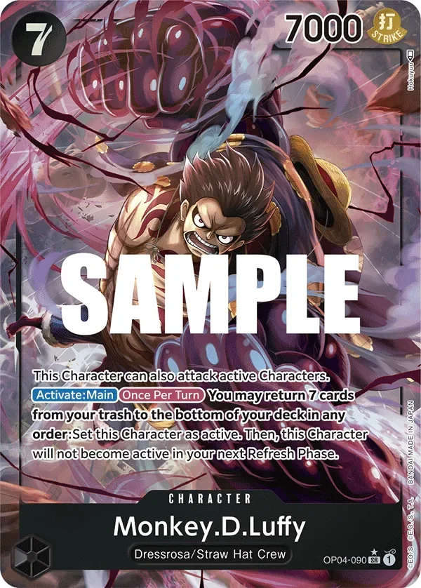 Monkey.D.Luffy 「OP04-090」 — Kingdoms of Intrigue aa「EN」