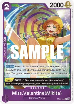 Miss.Valentine(Mikita) 「OP04-066」「EN」