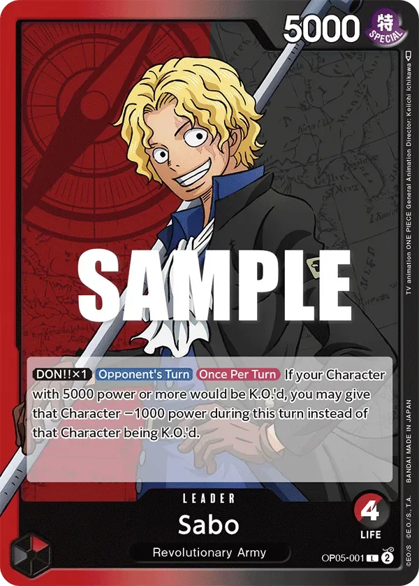 Sabo 「OP05-001」「EN」