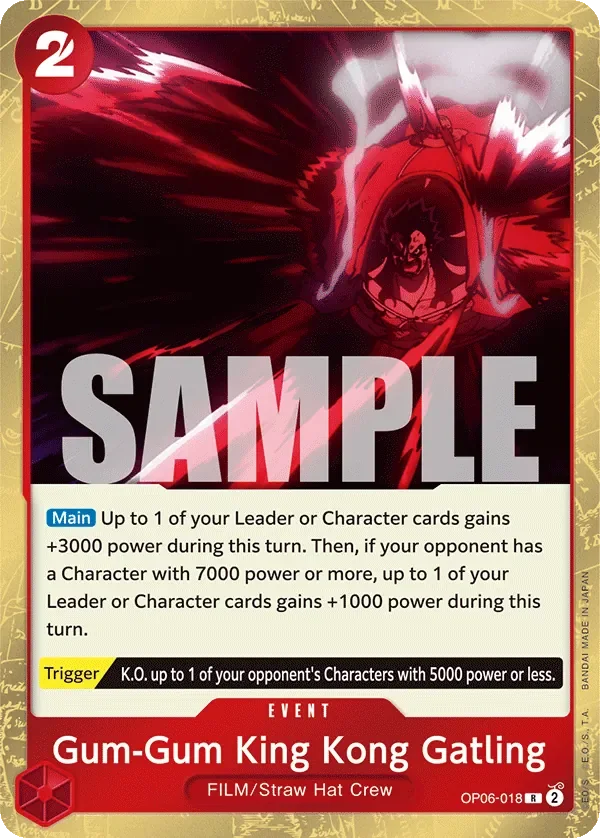 Gum-Gum King Kong Gatling 「OP06-018」「EN」
