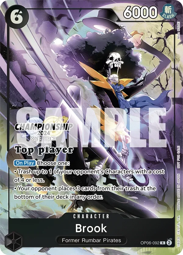 Brook 「OP06-092」 — Championship 2024 Top Players Pack「EN」