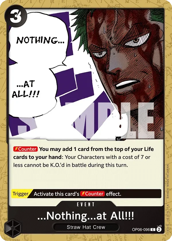 ...Nothing...at All!!! 「OP06-096」「EN」