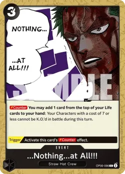 ...Nothing...at All!!! 「OP06-096」「EN」
