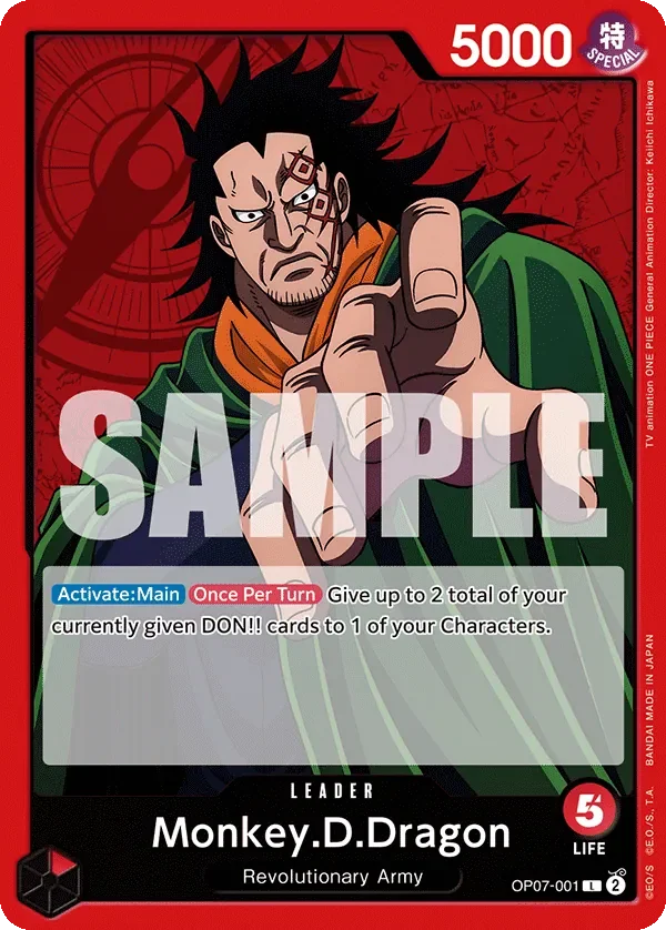 Monkey.D.Dragon 「OP07-001」「EN」