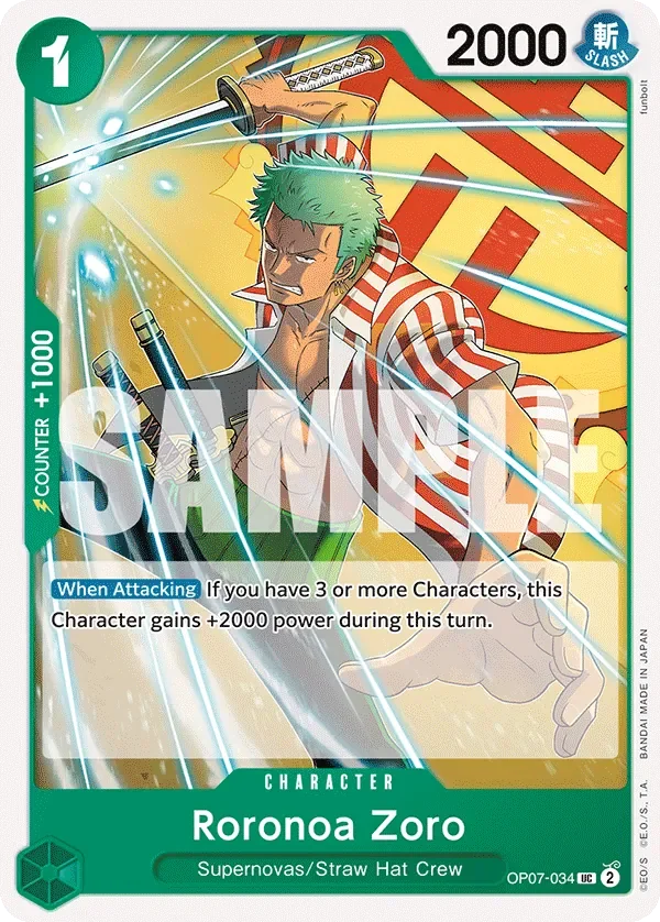 Roronoa Zoro 「OP07-034」「EN」