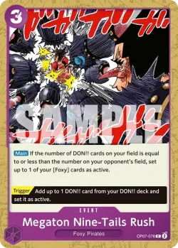 Megaton Nine-Tails Rush 「OP07-078」「EN」