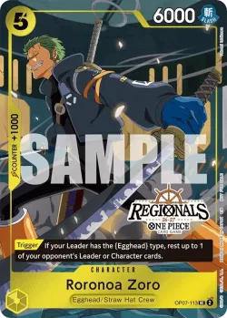 Roronoa Zoro 「OP07-113」 — Regional Participation Pack 2026 Vol.1 aa「EN」
