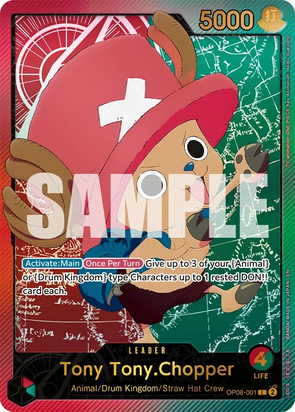 Tony Tony.Chopper 「OP08-001」 — Anime 25th Collection「EN」