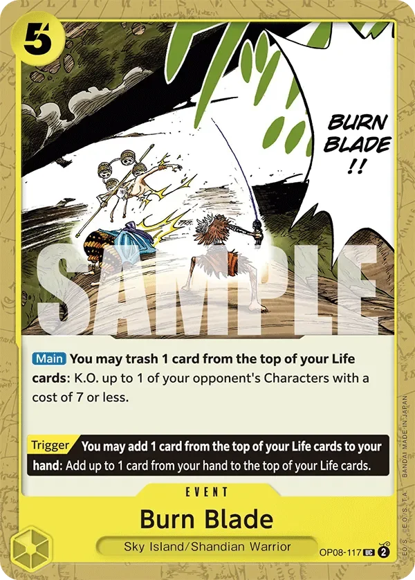 Burn Blade 「OP08-117」「EN」