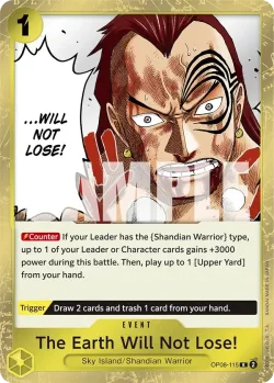 The Earth Will Not Lose! 「OP08-115」「EN」