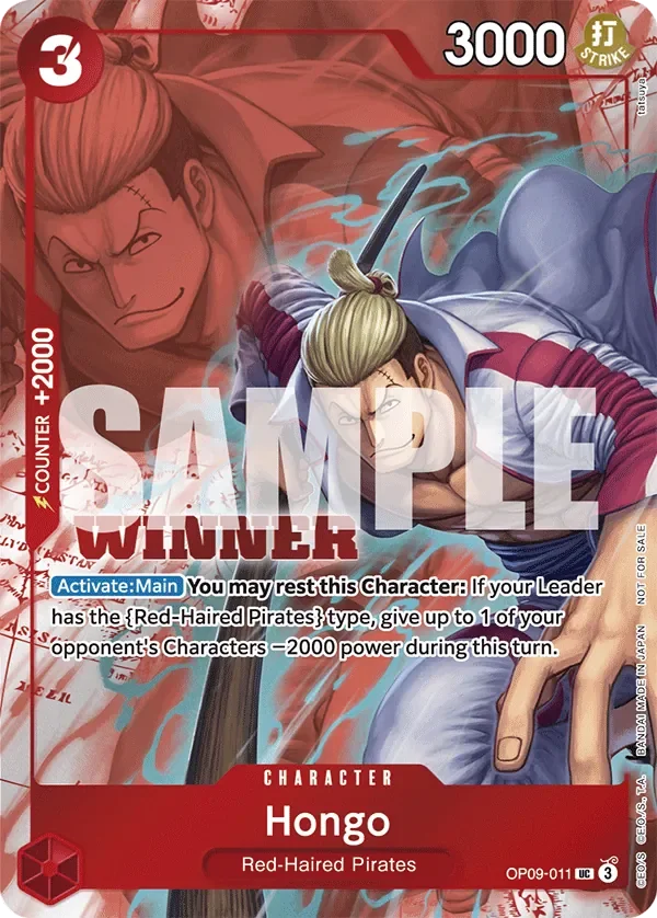 Hongo 「OP09-011」 — Tournament Pack 2025 Vol.2 fa「EN」