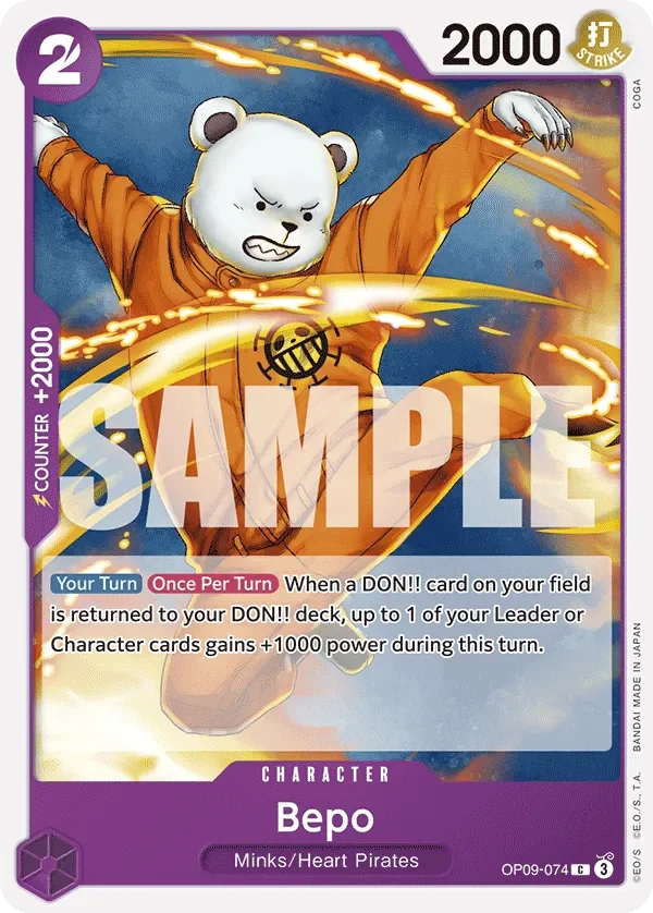 Bepo 「OP09-074」「EN」