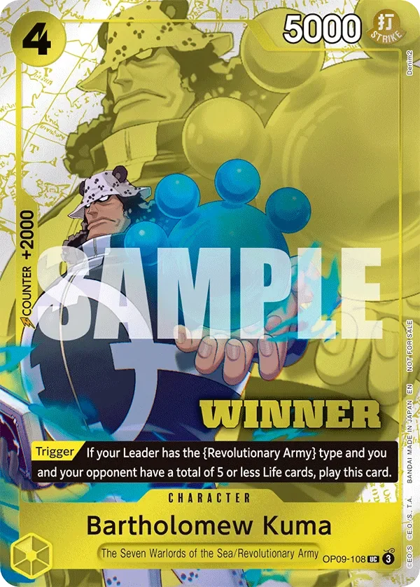 Bartholomew Kuma 「OP09-108」 — Tournament Pack 2025 Vol.4 fa「EN」